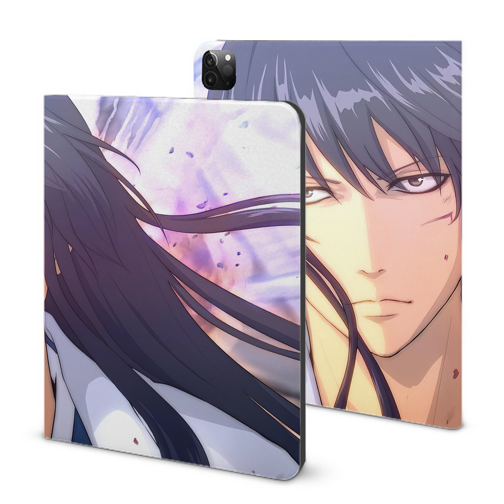 （画像用） ぎんたま 坂田銀時（さかたぎんとき） 神楽 志村新八（しむら しんぱち） GINTAMA Sakata Gintoki Kagura Shimura Shinpachi IPadケース ペンホルダー付き ブックスタイルデザイン